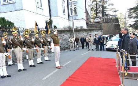 हिमाचल विधानसभा का बजट सत्र आज दोपहर दो बजे से होगा शुरू,सीएम को दिया गार्ड ऑफ ऑनर