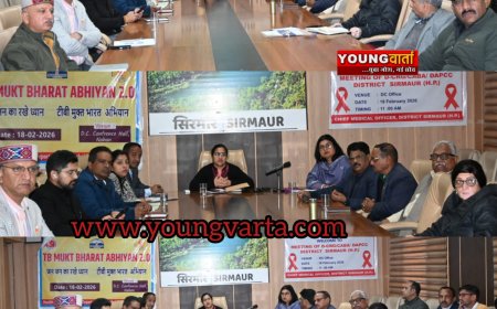सिरमौर को टीबी मुक्त बनाने के लिए सभी विभाग मिलकर करे कार्य : उपायुक्त