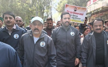 सुन्नी में एंटी चिट्टा रैली आयोजित कर युवाओं को नशे से दूर रहने का दिया संदेश,लोक निर्माण मंत्री ने भी रैली में लिया भाग