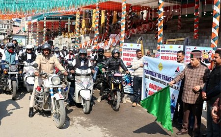 मंडी में सड़क सुरक्षा जागरूकता रैली को विधानसभा अध्यक्ष ने दिखाई हरी झंडी 