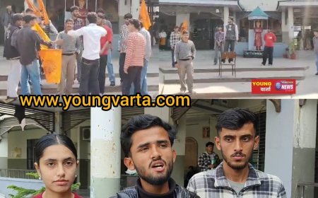 स्कूल-कॉलेज बंद करने की विरोध में एबीवीपी का प्रदर्शन , पीजी कॉलेज नाहन में प्रदेश सरकार के खिलाफ की नारेबाजी 