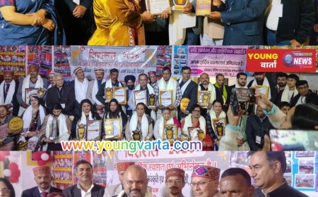 वरिष्ठ पत्रकार सुभाष शर्मा सहित 23 विभूतियों को सिरमौर गौरव सम्मान , उत्कृष्ट कार्यों के लिए शंखनाद संगठन ने किये पुरस्कृत