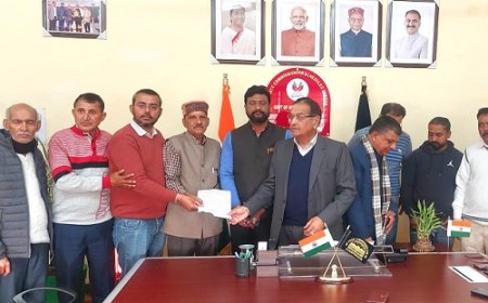 एससी आयोग के अध्यक्ष कुलदीप धीमान से मिला जाच्छ गांव का प्रतिनिधिमंडल, रास्ते की समस्या को लेकर सौंपा ज्ञापन