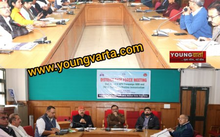 7,503 किशोरियों को निशुल्क लगेगा टीका ,  एचपीवी अभियान के लिए गठित  टास्क फोर्स की बैठक में बोले , डीसी 