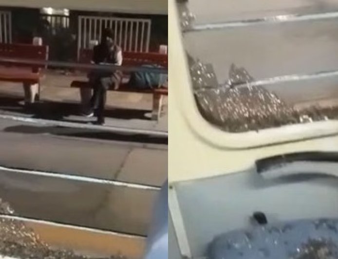 शरारती तत्वों ने जनशताब्दी एक्सप्रेस ट्रेन के एक डिब्बे पर किया पथराव  