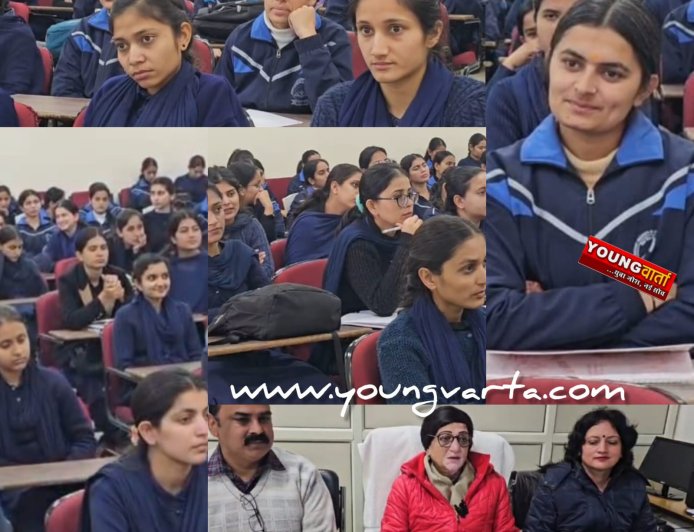 जेंडर सेंसटाइजेशन की कार्यशाला में छात्राओं को दिए पर्सनल हाइजीन,आत्म सुरक्षा और मानसिक तनाव से दूर रहने के टिप्स 