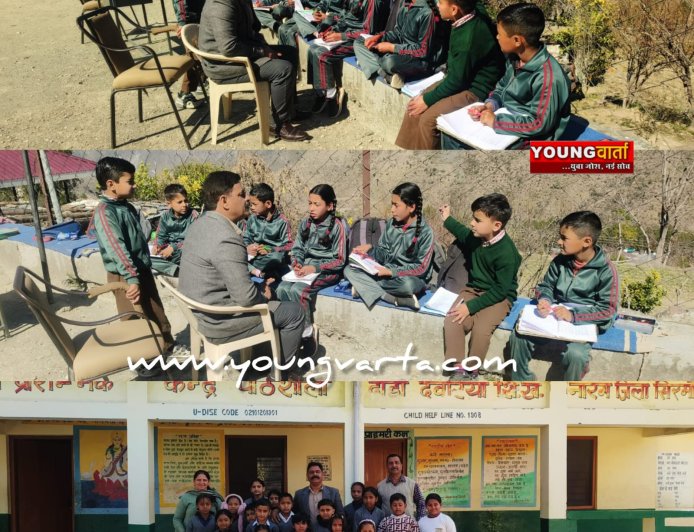 अचानक शिक्षा खंड राजगढ़ के दुधम मतियाना स्कूल के निरीक्षण को पहुंचे शिक्षा उपनिदेशक सिरमौर 