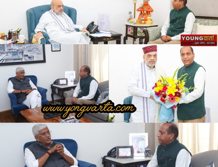 पूर्व मुख्यमंत्री जयराम ठाकुर ने दिल्ली में अमित शाह और गजेंद्र शेखावत से की महत्वपूर्ण भेंट