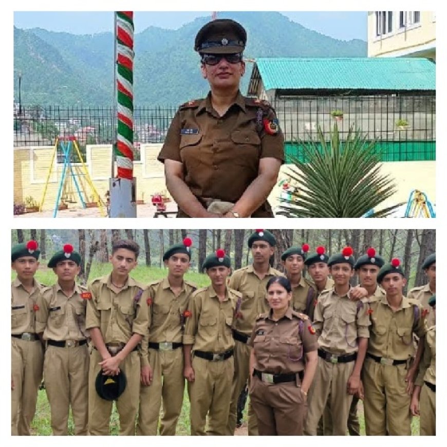 एनसीसी में नई ऊँचाई: एo एनo ओo नीता शर्मा को द्वितीय अधिकारी का दायित्व