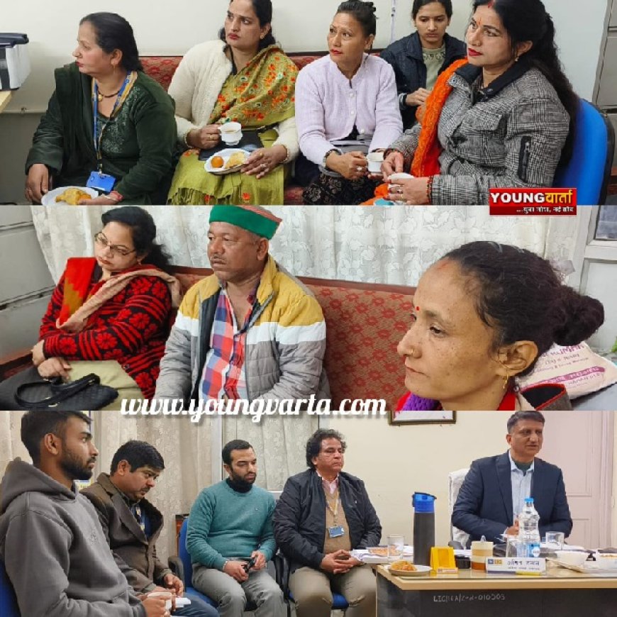 भारतीय जीवन बीमा निगम के सीनियर डिवीजनल मैनेजर दिनेश शर्मा ने नाहन शाखा का किया भ्रमण 