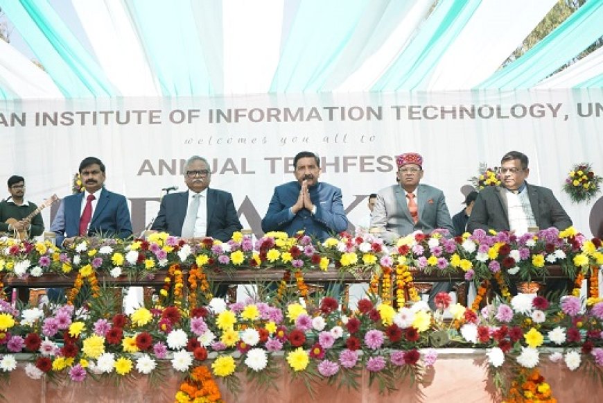 उपमुख्यमंत्री ने आईआईआईटी ऊना के वार्षिक टेक्निकल फेस्टिवल ‘मेराकी-2026’ का किया शुभारंभ