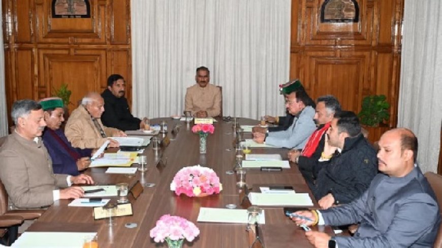 हिमाचल मंत्रिमंडल की बैठक  राज्य सचिवालय में सीएम सुक्खू की अध्यक्षता में शुरू
