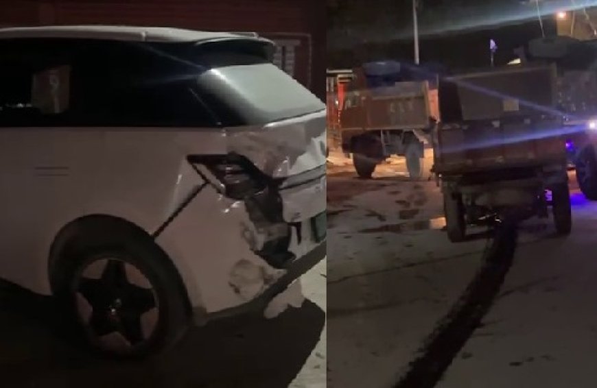 तेज रफ्तार पिकअप ने  कई गाडिय़ों व बाइक को मारी टक्कर,हादसे में कार और बाइक बुरी तरह क्षतिग्रस्त 