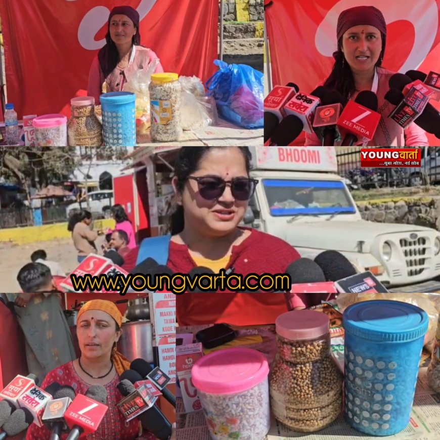 आकर्षण का केंद्र बने पहाड़ी व्यजंनों के स्टॉल , खिलाड़ियों के साथ स्थानीय लोग भी ले रहे व्यंजनों का लुत्फ