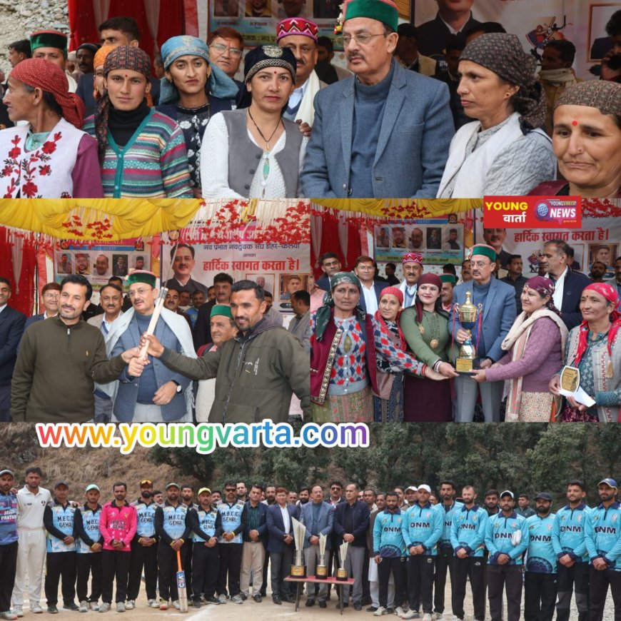 वाईसीसी गेहल ने जीती हाटी क्रिकेट चैंपियनशिप क्रिकेट उद्योग मंत्री हर्षवर्धन चौहान ने विजेताओं को किया पुरस्कृत