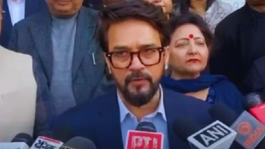 अनुराग ठाकुर ने हिमाचल सरकार पर साधा निशाना,मिसमैनेजमेंट की वजह से हिमाचल में गहरा संकट पैदा
