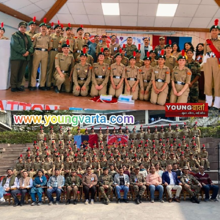 कमांडिंग ऑफिसर ले. कर्नल जे.एस. चौहान का कॉलेज दौरा,कॉलेज एनसीसी यूनिट ने किया भव्य स्वागत