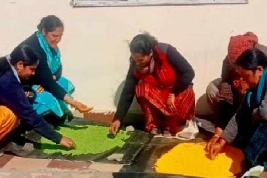 होली में इस बार उड़ेगा गाजर, पालक और चुकंदर से बना गुलाल;हर्बल रंग तैयार कर रही महिलाएं  