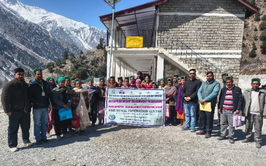 प्री-ग्रामीण उष्मायन केंद्र, राजकीय वरिष्ठ माध्यमिक विद्यालय ग्याबुंग में तीन दिवसीय उद्यमिता विकास कार्यक्रम का सफल आयोजन