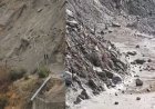 मणिकर्ण घाटी में रातभर बारिश होने से जगह-जगह भूस्खलन होने से मार्ग अवरूद्ध