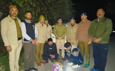 चंबा के डलहौजी में पुलिस ने दो लोगों को 4 किलोग्राम 664 ग्राम चरस सहित धरा 