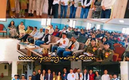 नाहन कालेज में रोड सेफ्टी पर स्लोगन लेखन , पोस्टर मेकिंग, क्विज और भाषण प्रतियोगिताएं आयोजित