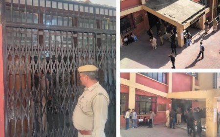 एचपीयू में छात्र पर चाकू से हमले के बाद एसएफआई छात्र संगठन उग्र,विश्वविद्यालय परिसर में महाधरना शुरू