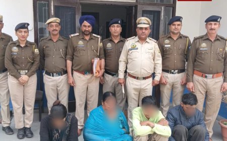 चिट्टे की खेप के साथ चार आरोपी गिरफ्तार , नशा तस्करों में दो महिलाएं भी शामिल