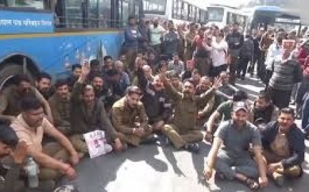 शिमला में बाहरी राज्यों की वोल्वो बसों की मनमानी पार्किंग पर भड़की एचआरटीसी ड्राइवर-कंडक्टर यूनियन