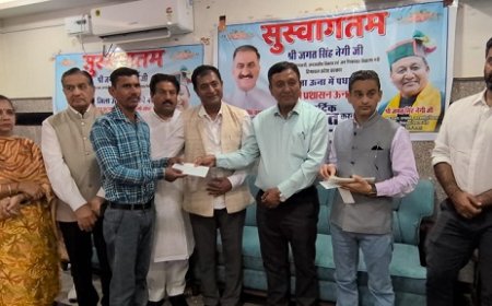जगत सिंह नेगी ने 59 पात्र आपदा प्रभावित परिवारों को 75 लाख की राहत राशि के चेक किए वितरित 