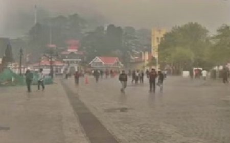हिमाचल की राजधानी शिमला सहित कई इलाकों में बारिश व बर्फबारी होने से तापमान में आई गिरावट  