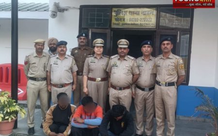 जलशक्ति विभाग के पंप हाउस से कॉपर , गेटवाल और अन्य सामान चुराने वाले पांच  आरोपी गिरफ्तार 