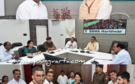 जनपद में जलभराव और हिल बाईपास मनसा देवी पहाड़ी पर हो रहे भूस्खलन से निपटने को बनेगी योजना : मनीष भारद्वाज