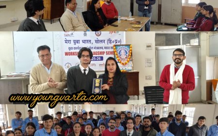 आईटीआई में मेरा युवा भारत के तहत युवाओं को दी सरकार की योजनाओं की जानकारी 