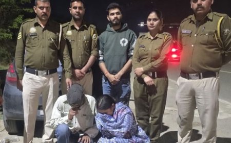 पुलिस ने तीन माह के दुधमुंहे बच्चे को घर पर छोड़कर पंजाब से नशा लेन गए एक दंपती  गिरफ्तार 