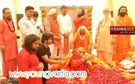 सनातन धर्म संस्कृति को आगे बढ़ाएंगे महामंडलेश्वर स्वामी रामानुज सरस्वती , संत समाज ने किया  अभिषेक  : श्रीमहंत रविंद्रपुरी