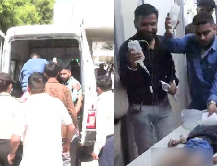 निजी स्कूल की बस तले कुचली दो नन्ही सगी बहनें,गंभीर हालत में पीजीआई रैफर