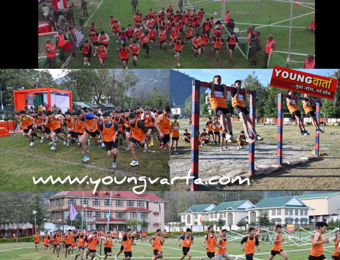 पंडोह में शुरू हुई अग्निवीर भर्ती की रैली , 2959 युवा अभ्यर्थी ले रहे भाग , पहले दिन  326 युवाओं ने हिस्सा लिया