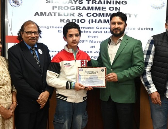 आपदा व आपात स्थितियों में वैकल्पिक संचार प्रणाली को सशक्त बनाने हेतु 6 दिवसीय एमेच्योर एवं कम्युनिटी रेडियो प्रशिक्षण कार्यक्रम संपन्न