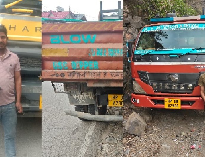 सिरमौर पुलिस की अवैध खनन के खिलाफ बड़ी कार्रवाई, 42 वाहनों के किये चालान 