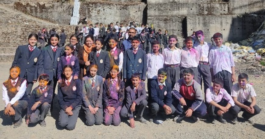 विद्यापीठ हिलग्रोव स्कूल में गरिमामय वातावरण में होली उत्सव धूमधाम से आयोजित 