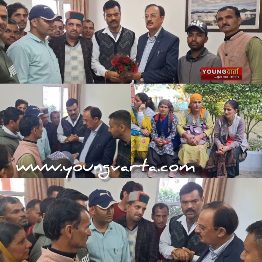 नियमितीकरण की मांग को लेकर उद्योग मंत्री से मिला अंशकालीन जलवाहक और दैनिक वेतन भोगी कर्मचारियों का प्रतिनिधिमंडल