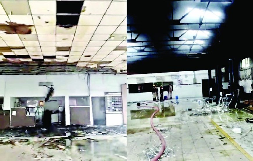 ऊना के झलेड़ा क्षेत्र में कम्पिटेंट मारुति वर्कशॉप में आग लगने से ने भारी तबाही,घटना की लाखों का नुकसान 