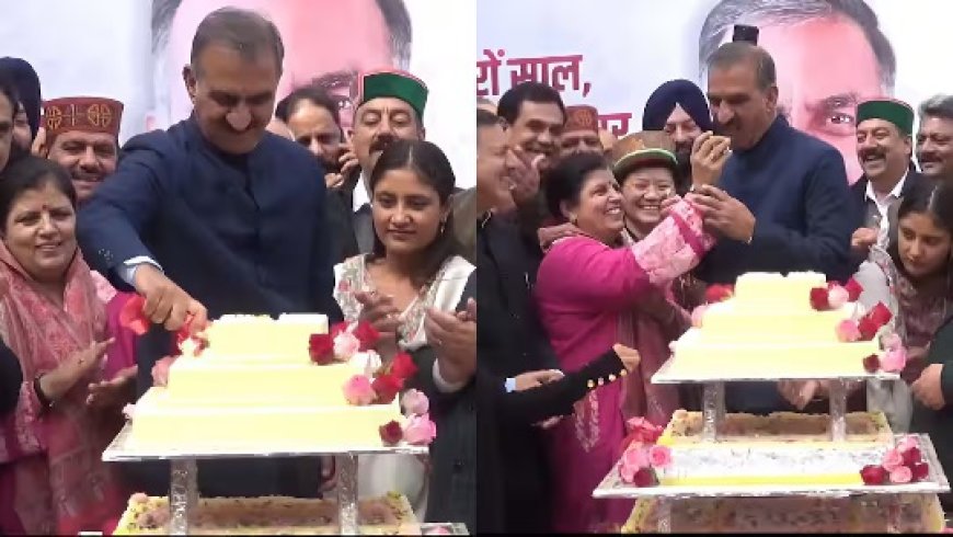 मुख्यमंत्री सुखविंदर सिंह सुक्खू ने मनाया 63वाँ जन्मदिन, ओक ओवर में लगा बधाई देने वालों का तांता