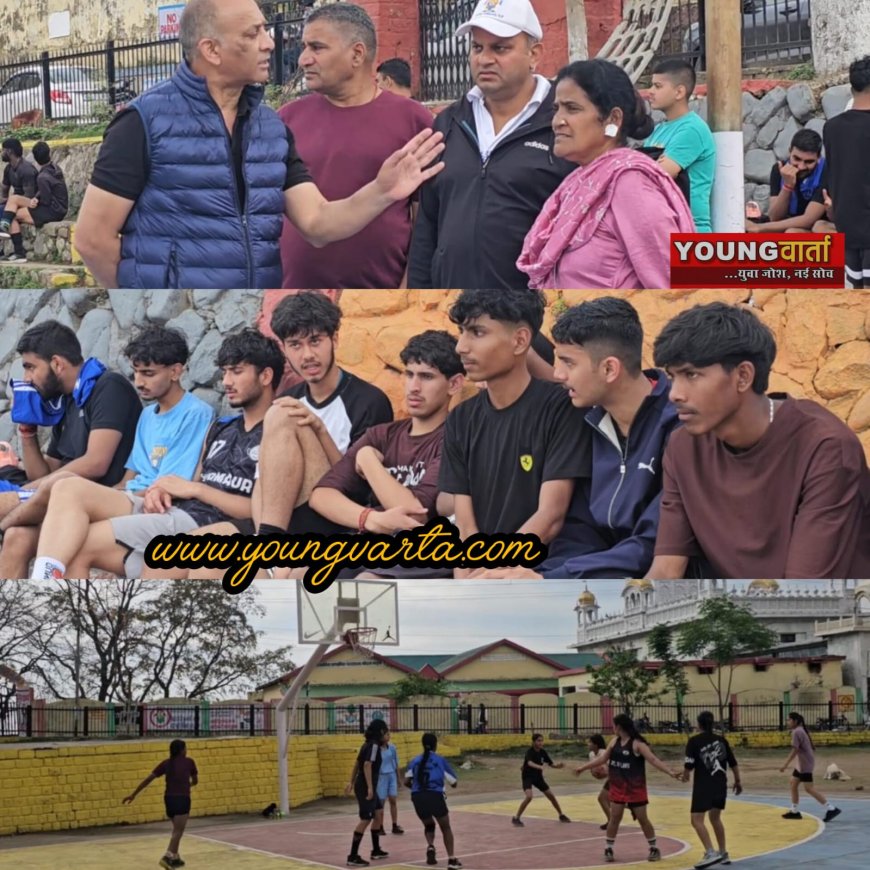 बास्केटबॉल के अंडर-19 बॉयज एंड गर्ल्स के ट्रायल में पहुंचे 40 खिलाड़ी , चयनित टीम राज्यस्तरीय प्रतियोगिता में लेंगे भाग