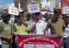 मां बज्रेश्वरी ऑटो यूनियन ने एटीएस के विरोध में जोरदार रैली निकालकर किया प्रदर्शन 