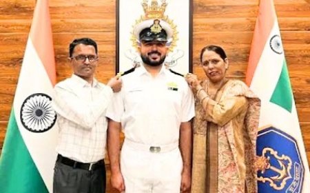 बिलासपुर के अंकुश कपिल ने भारतीय नौसेना में सब लेफ्टिनेंट बनकर रोशन किया क्षेत्र का नाम  