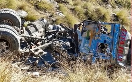 चंबा में सलूणी-हिमगिरी मार्ग पर लडेर के समीप एक ट्रक दुर्घटनाग्रस्त,हादसे में चालक की मौत