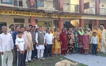 शहीद कुलविंदर सिंह स्कूल गिरिनगर पहुंचे डॉ. बिंदल 