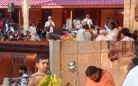 नाहन पहुंची सोमनाथ ज्योतिर्लिंग दर्शन यात्रा..श्री सिद्ध पीठ कालीस्थान मंदिर नाहन में किया रुद्राभिषेक